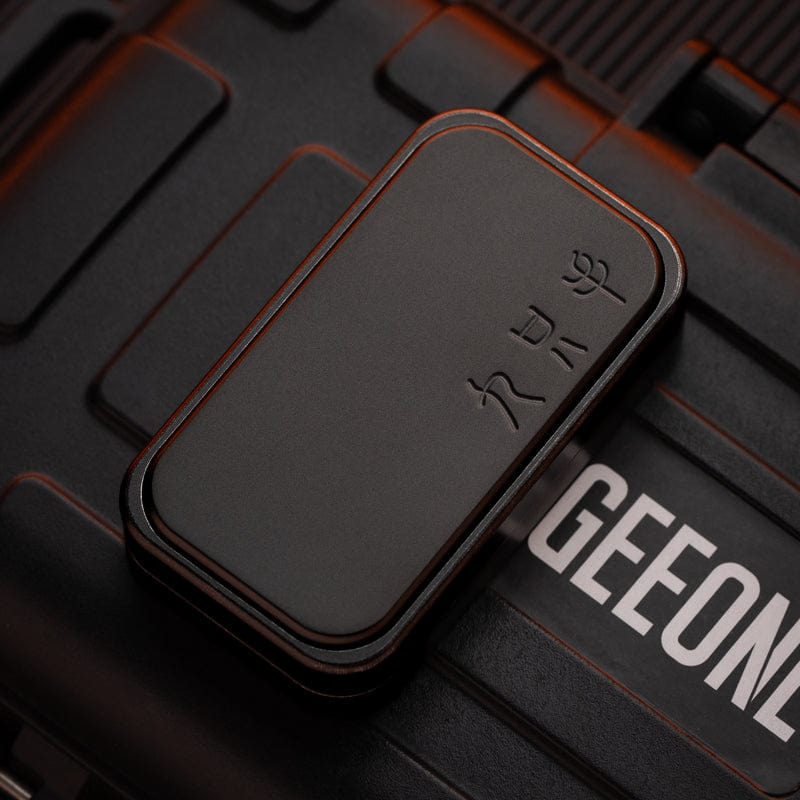 Fidget Slider EDC – 9.hand ZHUAN ZHUAN | Blackened SS Titanium PEEK Push Slider