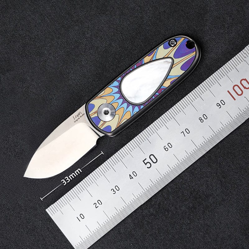 Pocket Knife EDC – Changshanqijie Yuebao | M390 Steel Titanium Shell Inlay