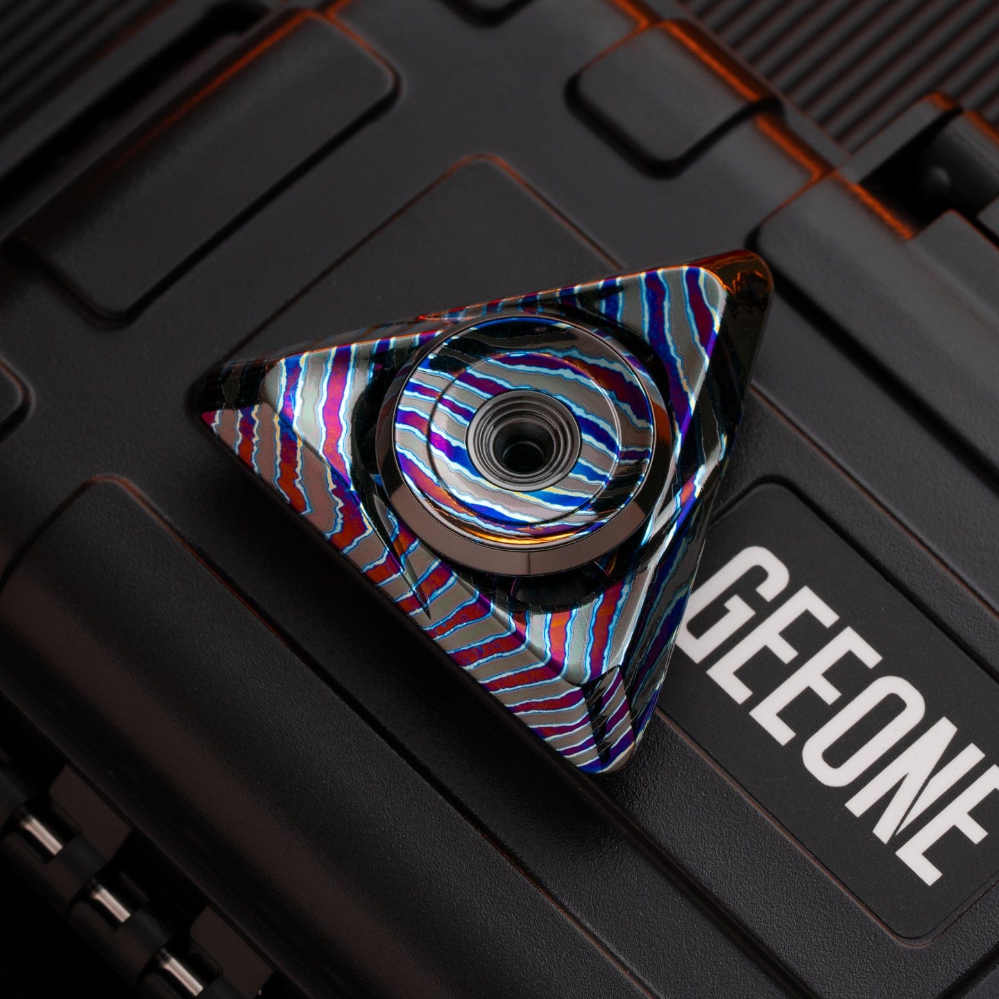 Precision Spinner – ROCK Ling Guang | Damascus Tungsten Zircuti EDC Fidget Spinner
