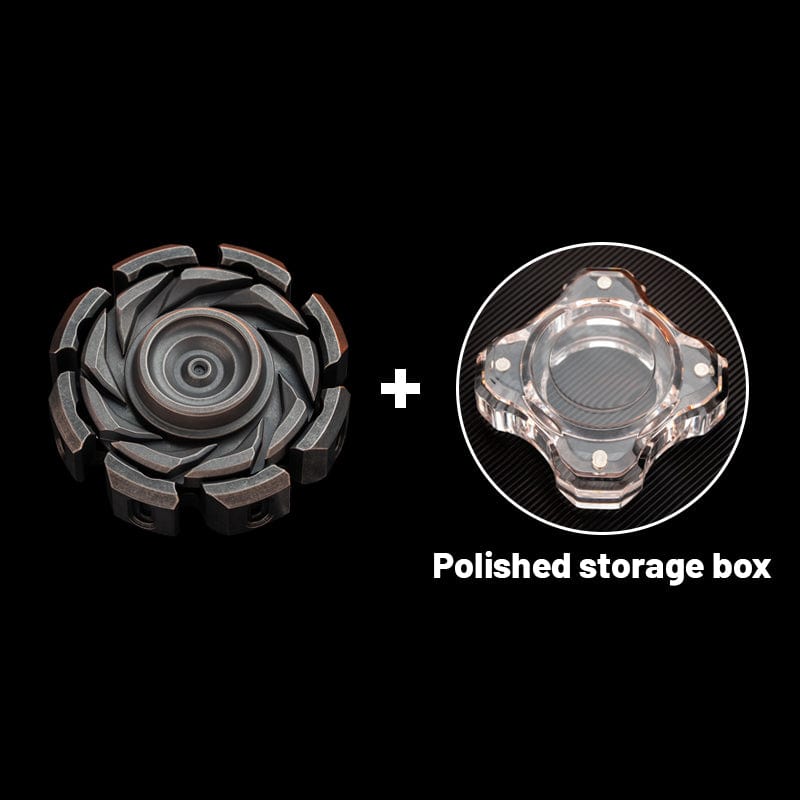 Hand Spinner – T-MAX Lava Turbine S | Titanium Zirconium Brass Copper Stainless Steel