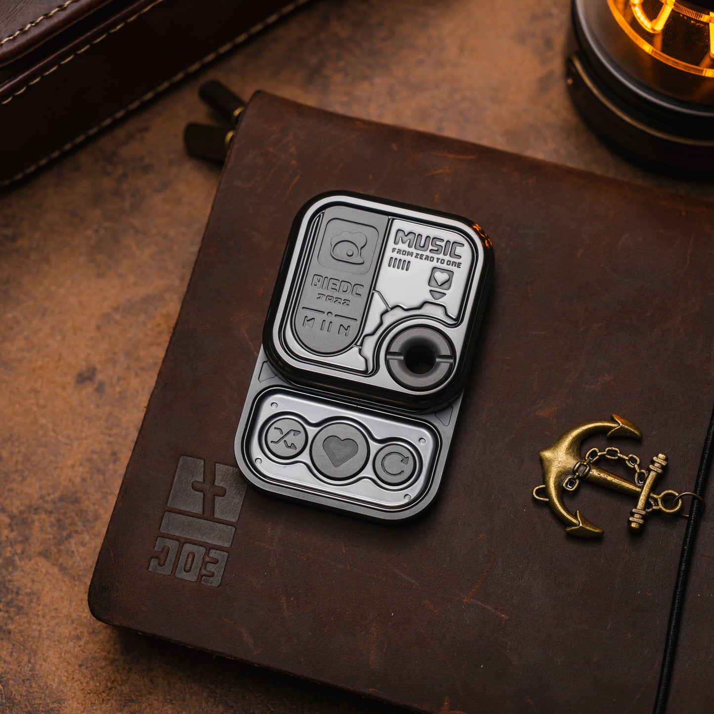 Hand Spinner – 01EDC CD Player Cube | Zirconium Titanium Stainless Steel EDC Fidget