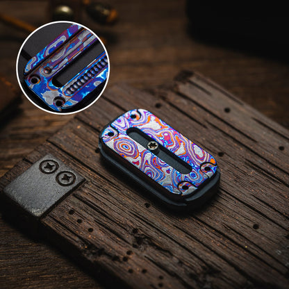 Fidget Slider EDC – 01EDC 01 Slider | Titanium Zirconium PEEK Push Slider Mechanical Magnetic