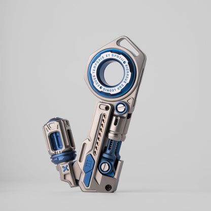 Fidget Slider EDC – 01EDC Time Knight 3.0 | Stainless Steel Titanium Zirconium PEI Push Slider