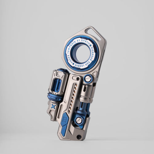 Fidget Slider EDC – 01EDC Time Knight 3.0 | Stainless Steel Titanium Zirconium PEI Push Slider
