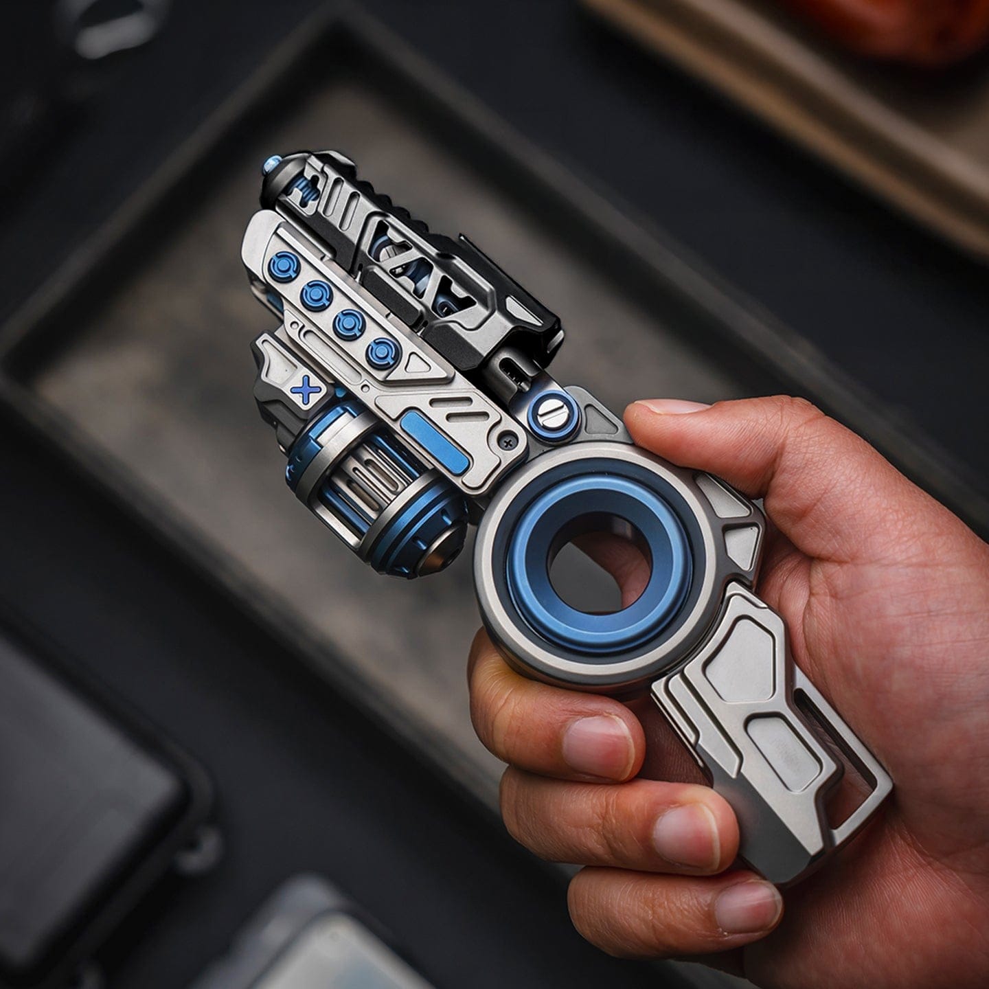 Fidget Slider EDC – 01EDC Time Knight 3.0 Pro | Titanium Push Slider