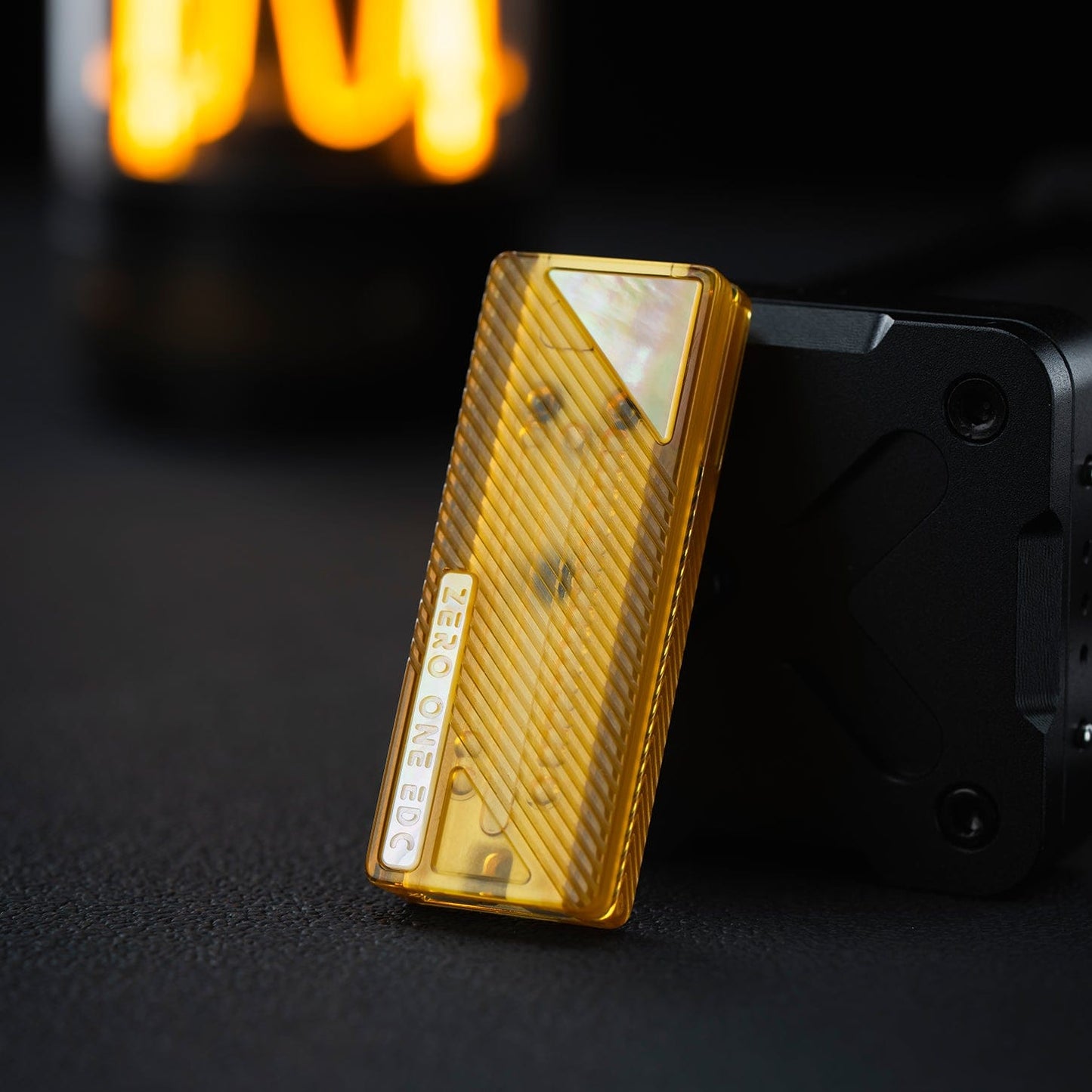 Fidget Slider EDC – 01EDC Wafer Biscuit | PEI Titanium Stainless Steel Ceramic Coating Push Slider