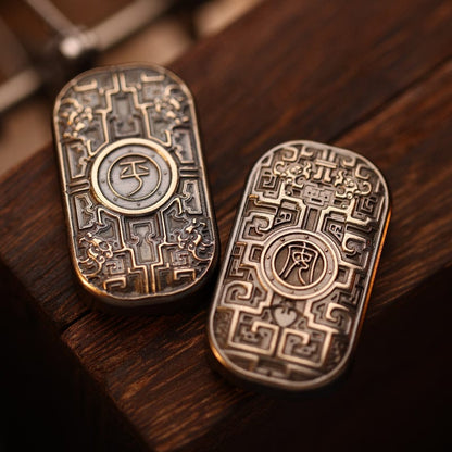 Fidget Slider EDC – 01EDC 01 Slider | Titanium Zirconium PEEK Push Slider Mechanical Magnetic
