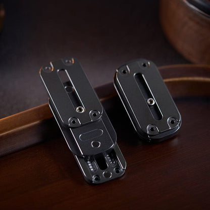 Fidget Slider EDC – 01EDC 01 Slider | Titanium Zirconium PEEK Push Slider Mechanical Magnetic