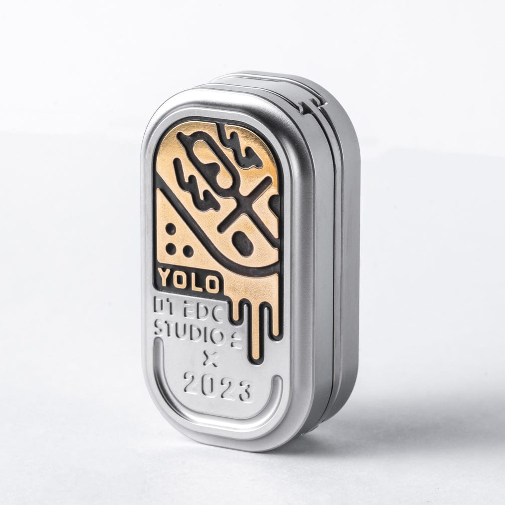 Fidget Slider EDC – 01EDC 01 Slider | Titanium Zirconium PEEK Push Slider Mechanical Magnetic