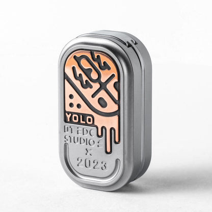 Fidget Slider EDC – 01EDC 01 Slider | Titanium Zirconium PEEK Push Slider Mechanical Magnetic
