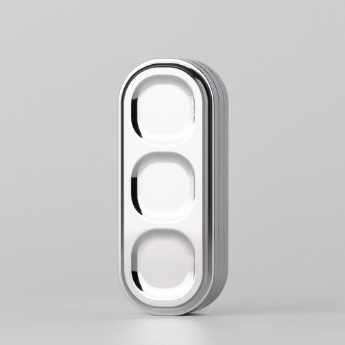 Push Slider – 01EDC Pea Slider | Stainless Steel Stonewashed Polished EDC Fidget