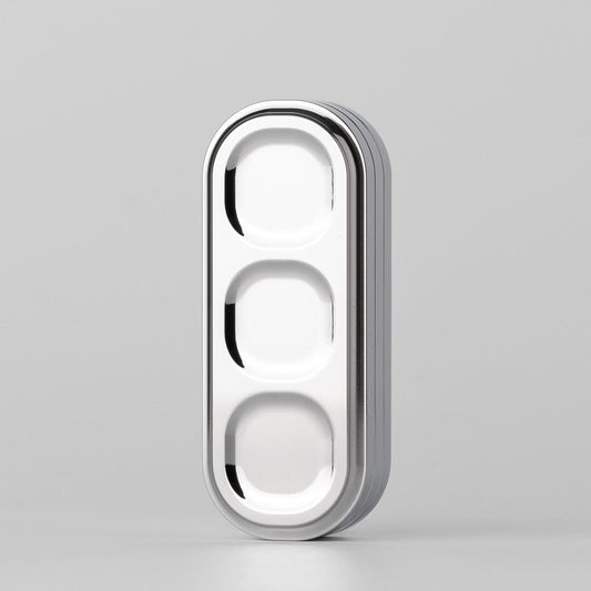 Push Slider – 01EDC Pea Slider | Stainless Steel Stonewashed Polished EDC Fidget