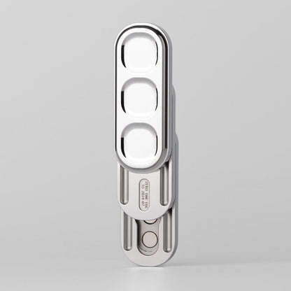 Push Slider – 01EDC Pea Slider | Stainless Steel Stonewashed Polished EDC Fidget