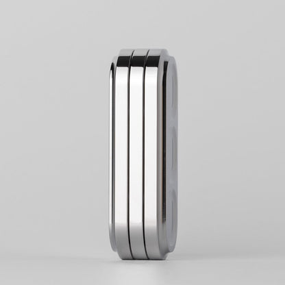 Push Slider – 01EDC Pea Slider | Stainless Steel Stonewashed Polished EDC Fidget