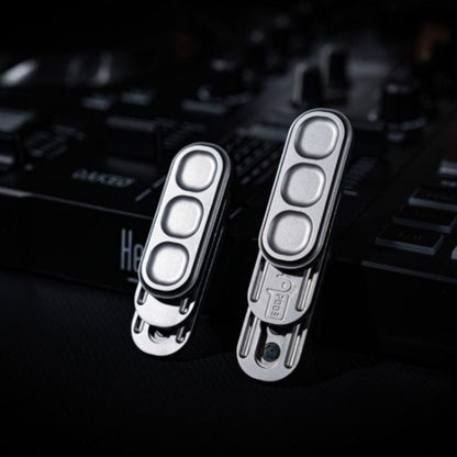 Push Slider – 01EDC Pea Slider | Stainless Steel Stonewashed Polished EDC Fidget
