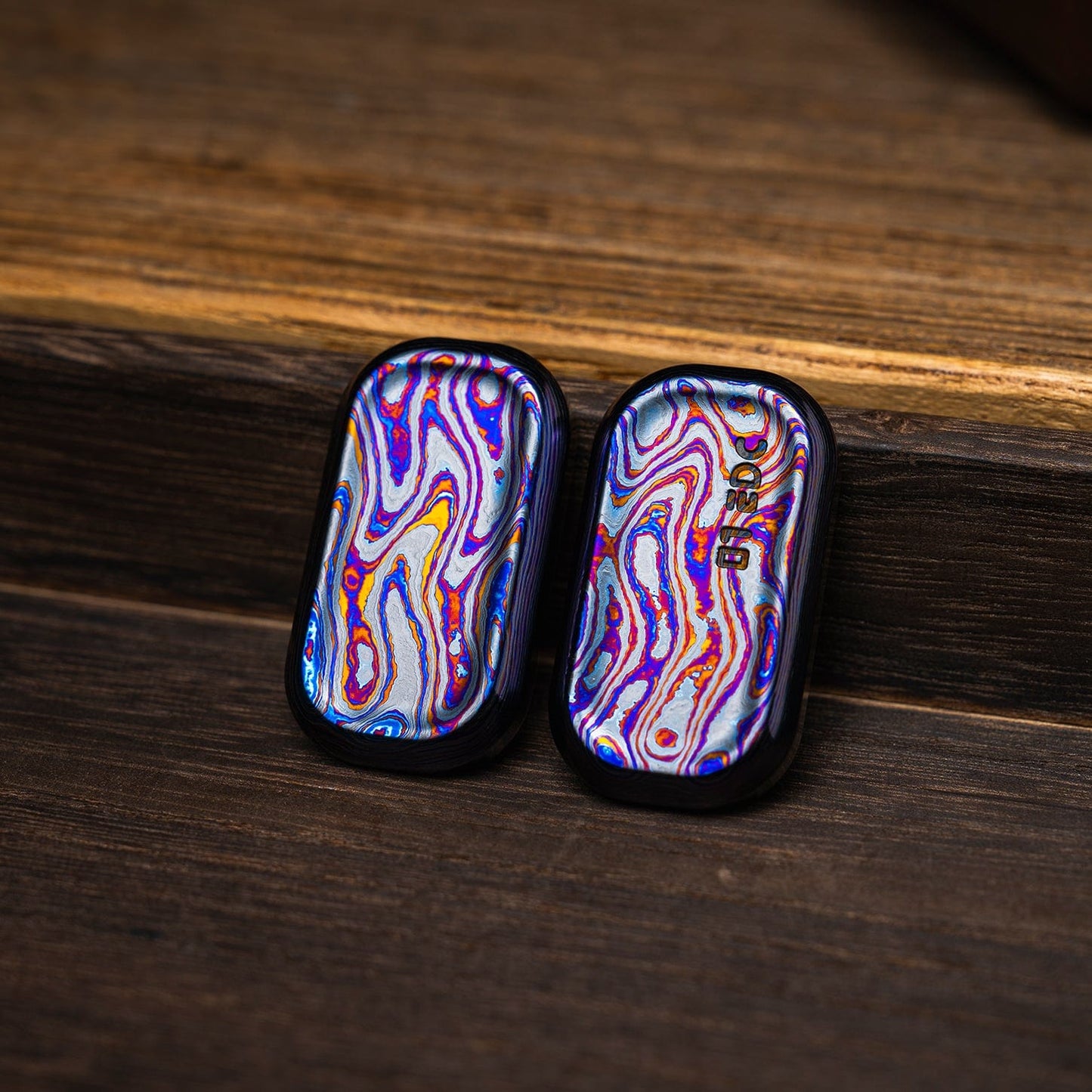 Fidget Slider EDC – 01EDC 01 Slider | Titanium Zirconium PEEK Push Slider Mechanical Magnetic