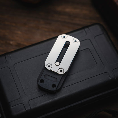 Fidget Slider EDC – 01EDC 01 Slider | Titanium Zirconium PEEK Push Slider Mechanical Magnetic