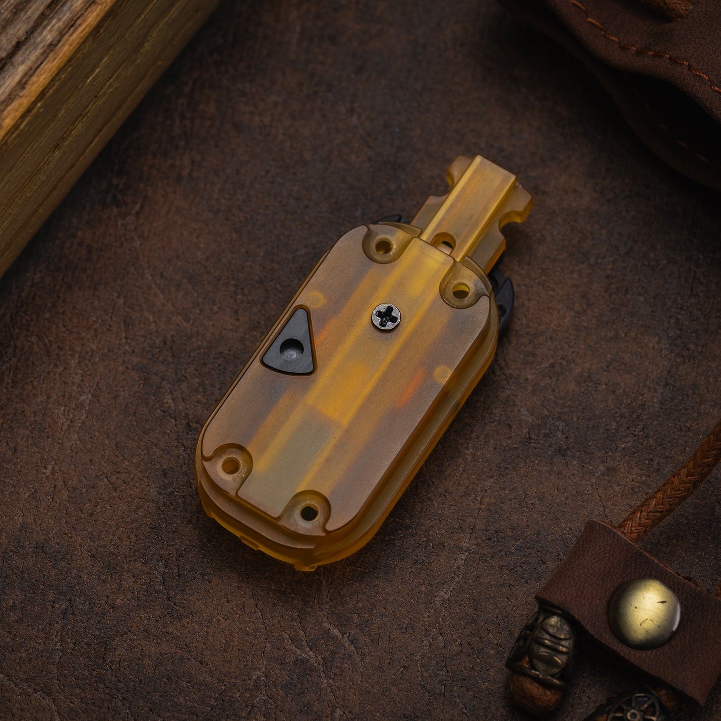 Fidget Slider EDC – 01EDC 01 Slider | Titanium Zirconium PEEK Push Slider Mechanical Magnetic