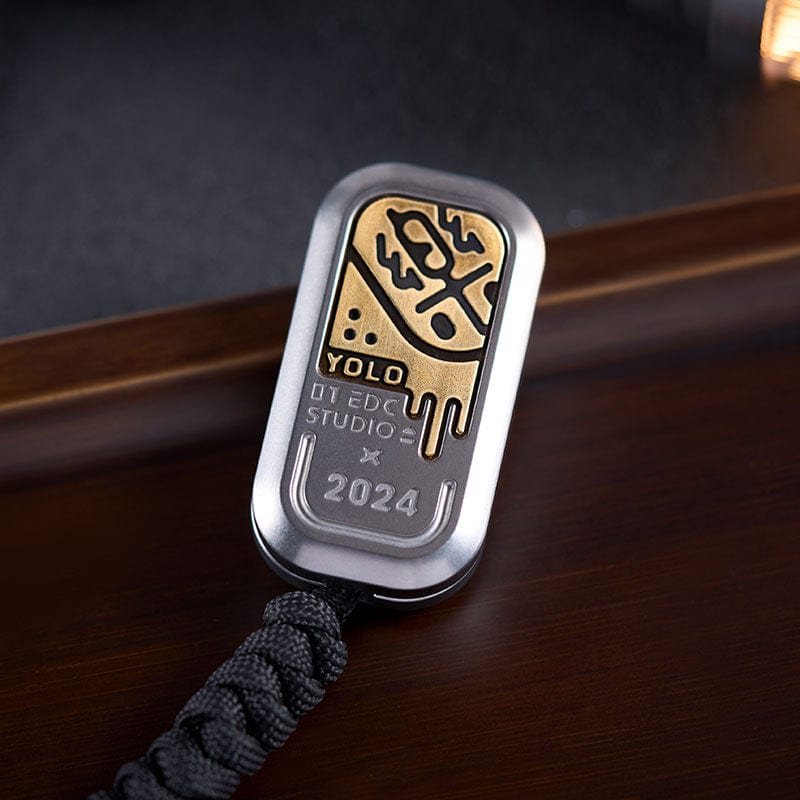 Fidget Slider EDC – 01EDC Soap Slider | Stainless Steel Engraving Dalbergia Push Slider
