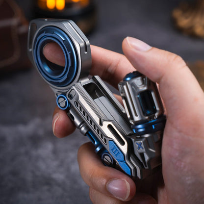 Fidget Slider EDC – 01EDC Time Knight 3.0 | Stainless Steel Titanium Zirconium PEI Push Slider