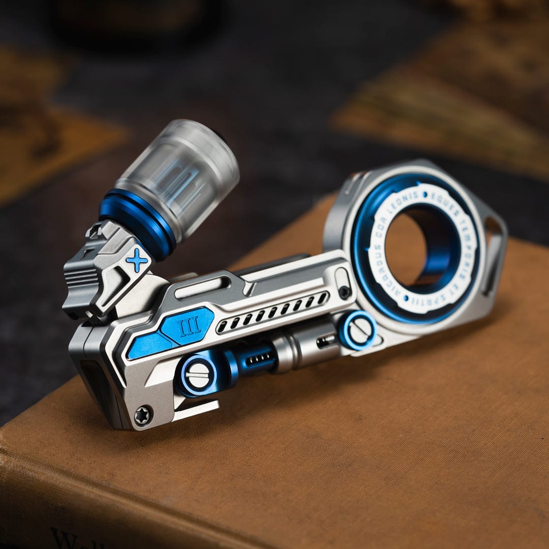 Fidget Slider EDC – 01EDC Time Knight 3.0 | Stainless Steel Titanium Zirconium PEI Push Slider