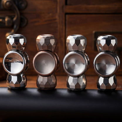Fidget Slider EDC – 369 Studio Starblaze | Titanium Stainless Steel Knife Grain Push Slider