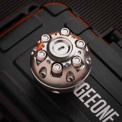 Spinning Top – 42COSMO Death Star | Zirconium Titanium Mokuti EDC Fidget Spinner
