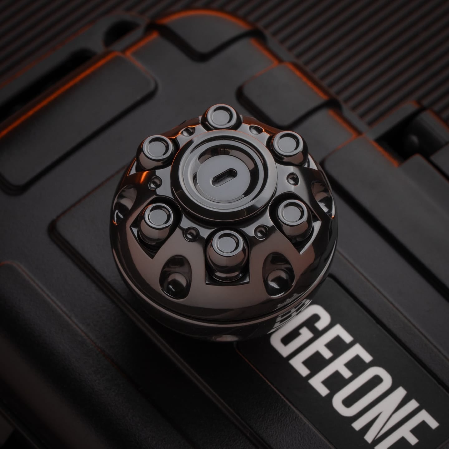 Spinning Top – 42COSMO Death Star | Zirconium Titanium Mokuti EDC Fidget Spinner