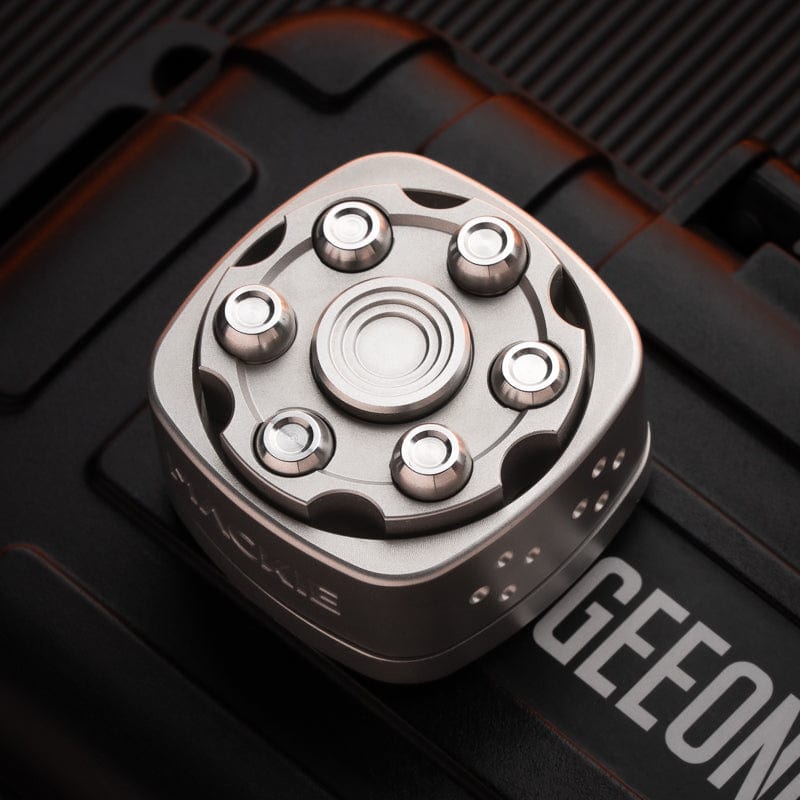 Mechanical Slider – 42Cosmo Life and Death Game | Damascus Mokume Zirconium Zircuti Stainless Steel EDC