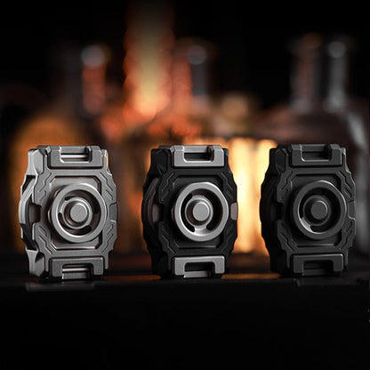 Fidget Slider – ACEdc Thunder | Stainless Steel Titanium Zirconium Push Slider EDC