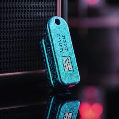 Push Slider – ACEdc Fortune Cookie | Titanium Zirconium Carbon Fiber EDC Fidget