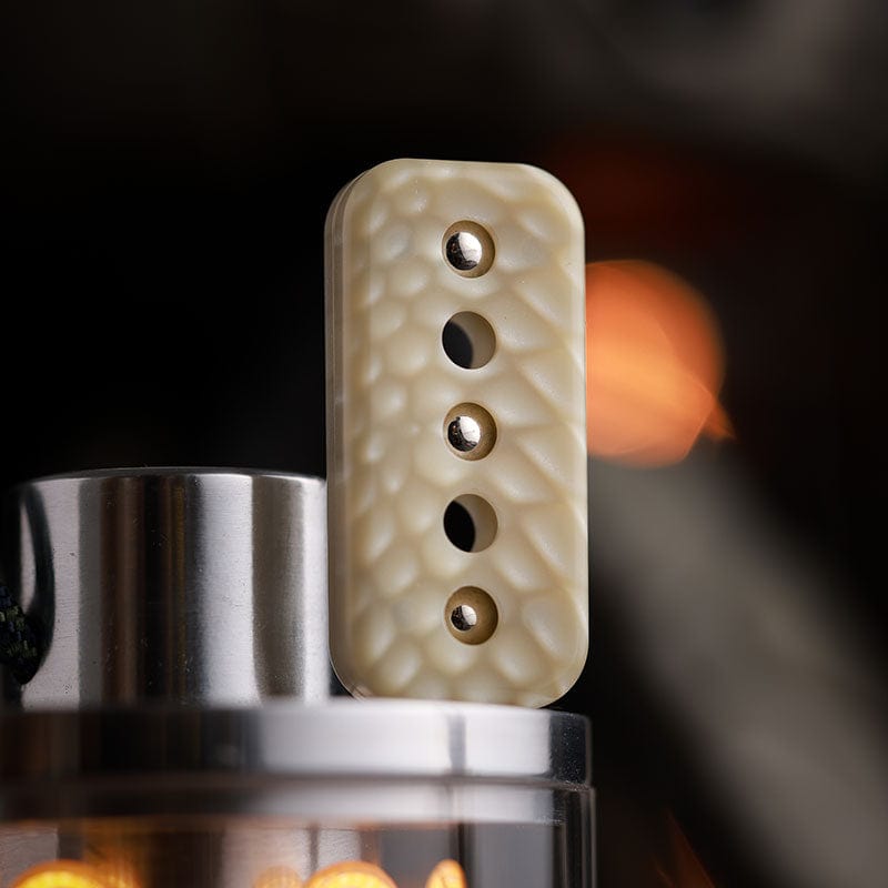 Push Slider – ACEdc Fortune Cookie | Titanium Zirconium Carbon Fiber EDC Fidget