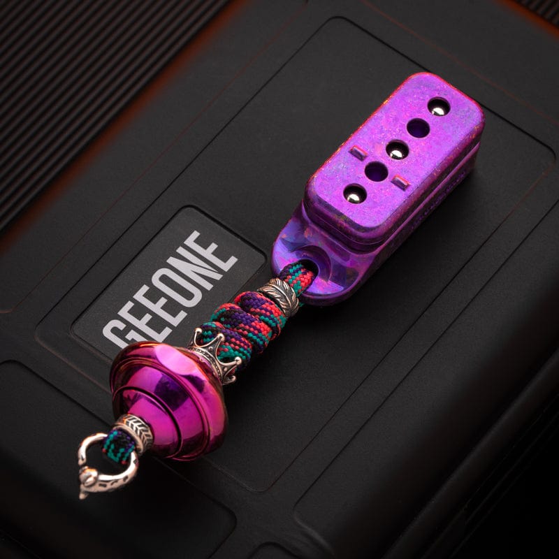Push Slider – ACEdc Fortune Cookie | Titanium Zirconium Carbon Fiber EDC Fidget