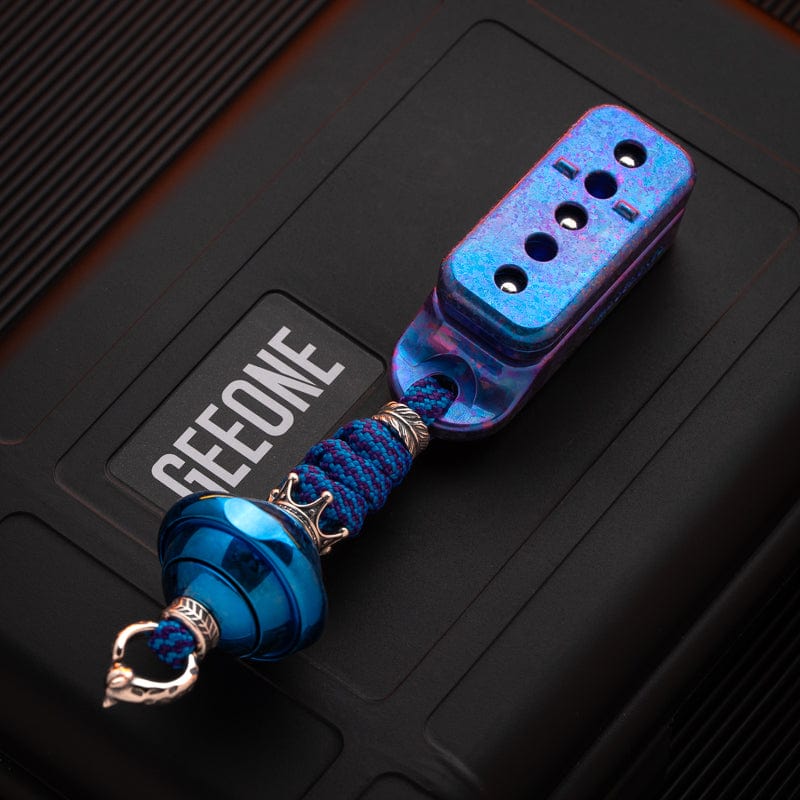 Push Slider – ACEdc Fortune Cookie | Titanium Zirconium Carbon Fiber EDC Fidget