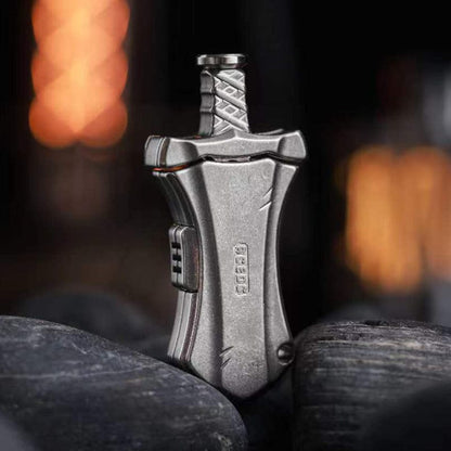 Pocket Knife EDC – ACEdc Master Sword | Titanium Stainless Steel Zirconium Folding Blade
