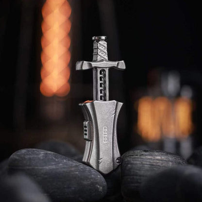 Pocket Knife EDC – ACEdc Master Sword | Titanium Stainless Steel Zirconium Folding Blade