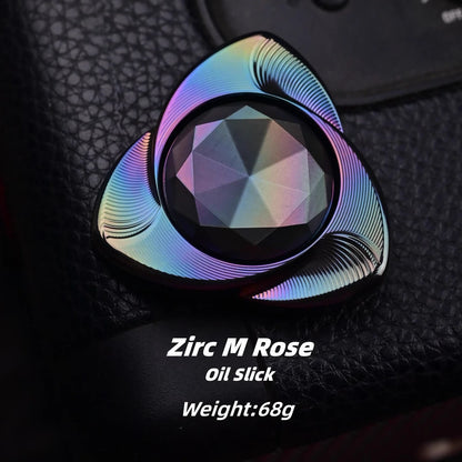 Oil Slick zirconium APD Mini Rose fidget spinner variant
