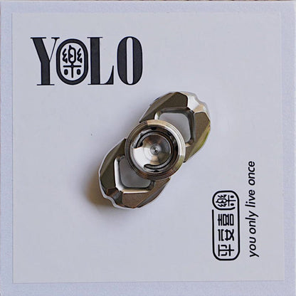 Precision Spinner – YOLO Studio Mini G | Stainless Steel Titanium Zirconium EDC Fidget Gyro
