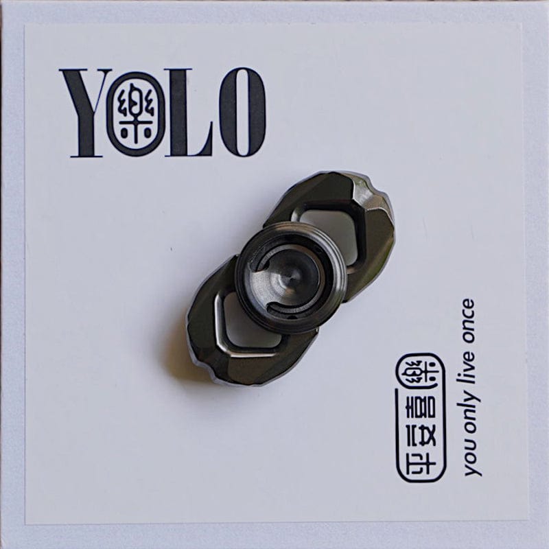 Precision Spinner – YOLO Studio Mini G | Stainless Steel Titanium Zirconium EDC Fidget Gyro