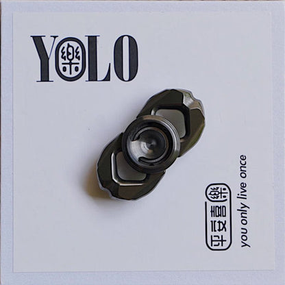 Precision Spinner – YOLO Studio Mini G | Stainless Steel Titanium Zirconium EDC Fidget Gyro