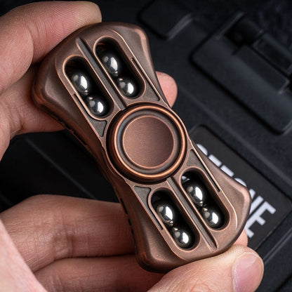 Hand Spinner – Bad Guy Bad Butterfly 2.0 | Copper Titanium Zirconium Mokume EDC Fidget