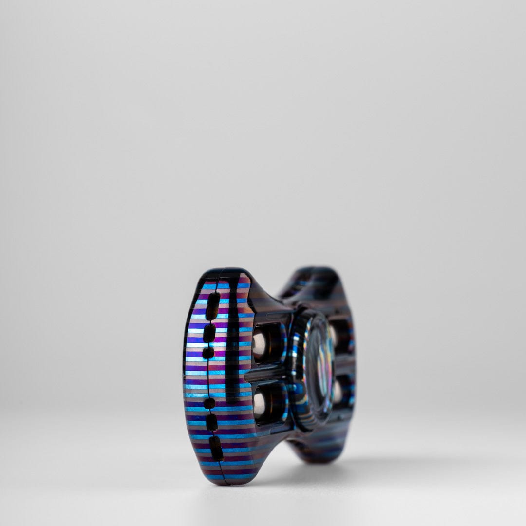 Hand Spinner – Bad Guy Bad Butterfly 2.0 | Copper Titanium Zirconium Mokume EDC Fidget