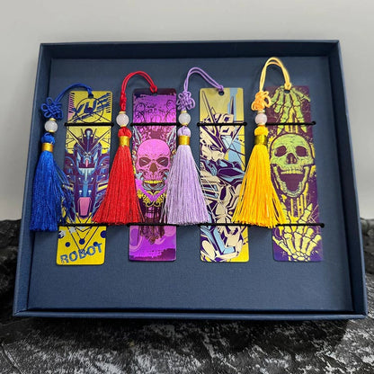 Illustrated Titanium Bookmark: assorted illustrated bookmarks arranged in display box (gallery view 02).