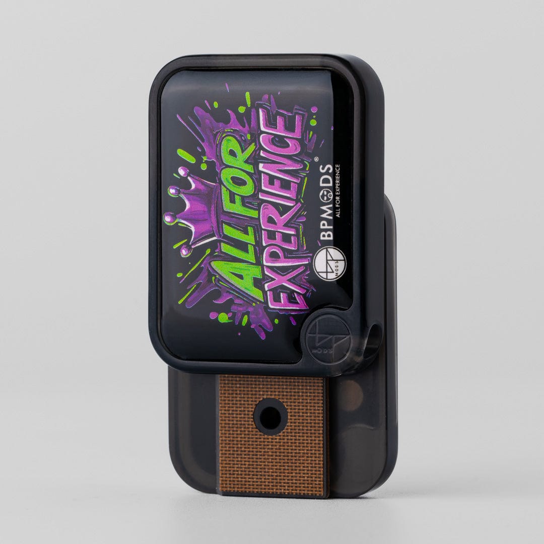 Push Slider – BPMods Crystal Slider | PMMA Copper Titanium EDC Fidget