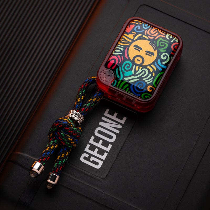 Push Slider – BPMods Crystal Slider | PMMA Copper Titanium EDC Fidget