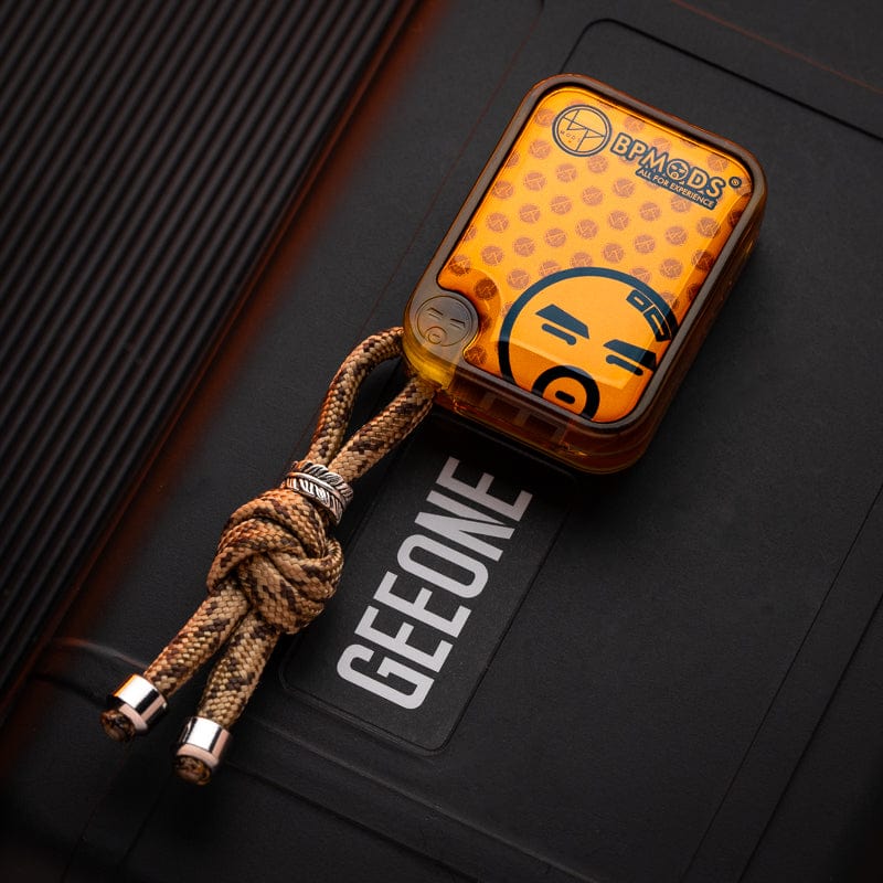 Push Slider – BPMods Crystal Slider | PMMA Copper Titanium EDC Fidget