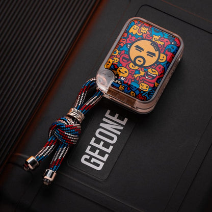 Push Slider – BPMods Crystal Slider | PMMA Copper Titanium EDC Fidget