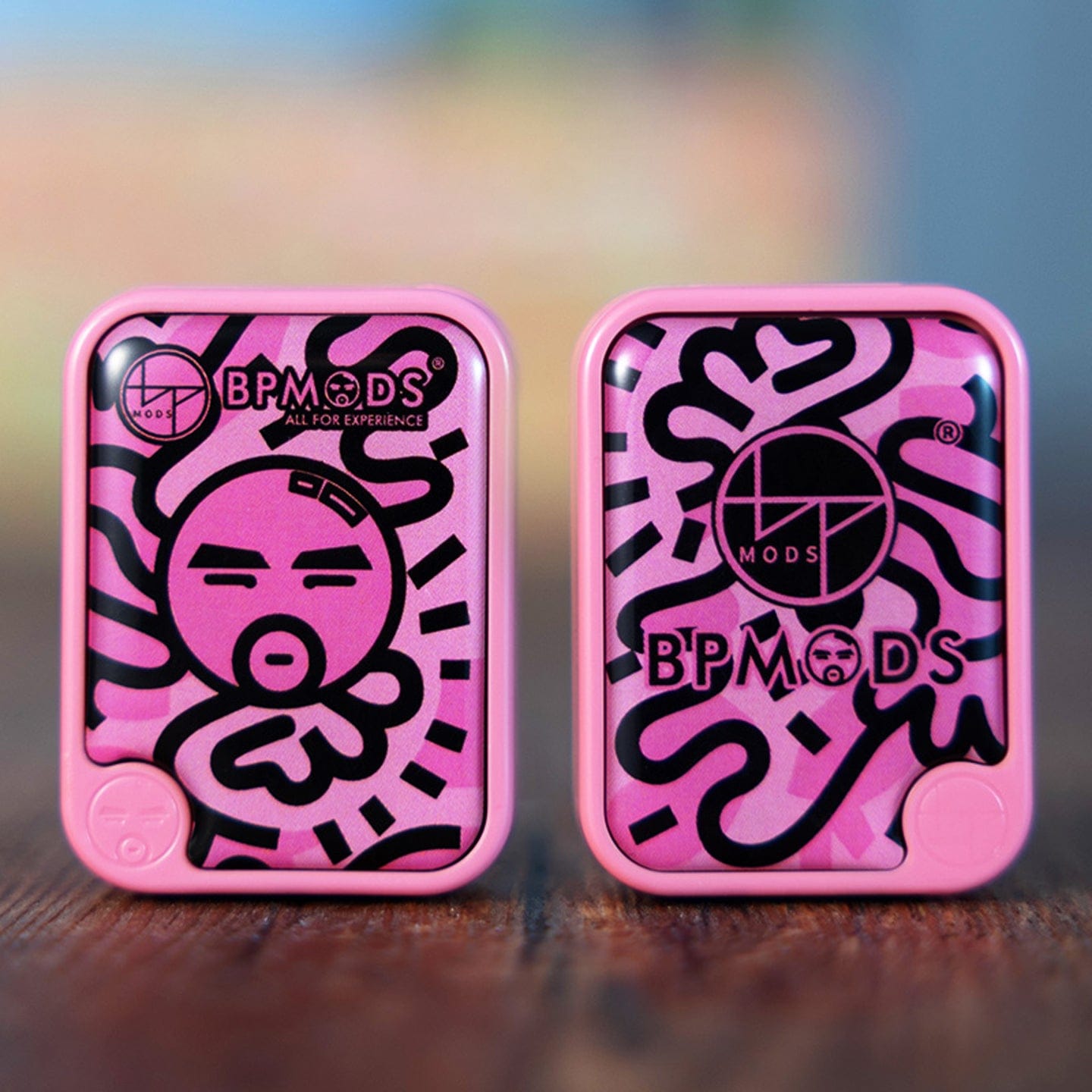 Push Slider – BPMods Crystal Slider | PMMA Copper Titanium EDC Fidget