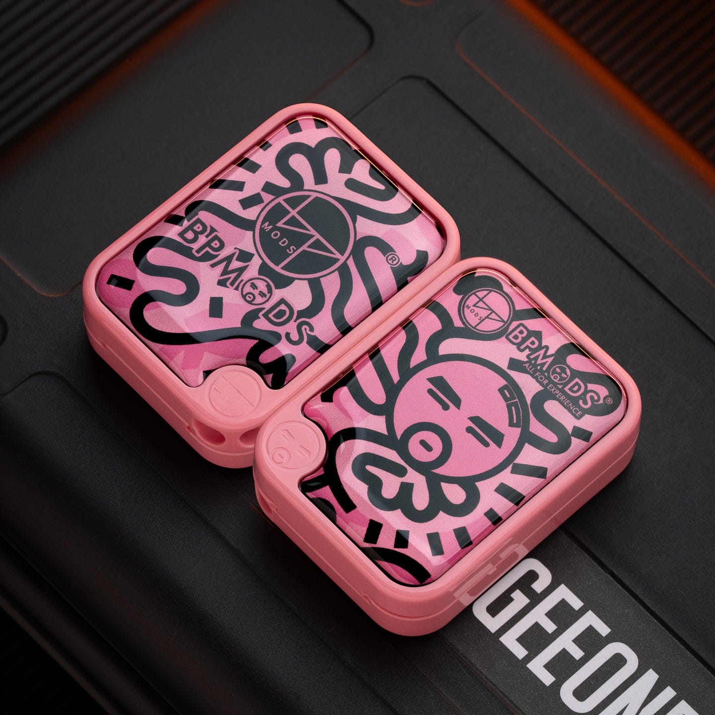 Push Slider – BPMods Crystal Slider | PMMA Copper Titanium EDC Fidget
