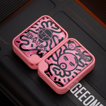 Push Slider – BPMods Crystal Slider | PMMA Copper Titanium EDC Fidget